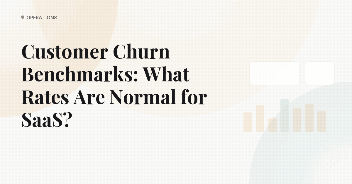 Customer Churn Benchmarks: What Rates Are Normal for SaaS?