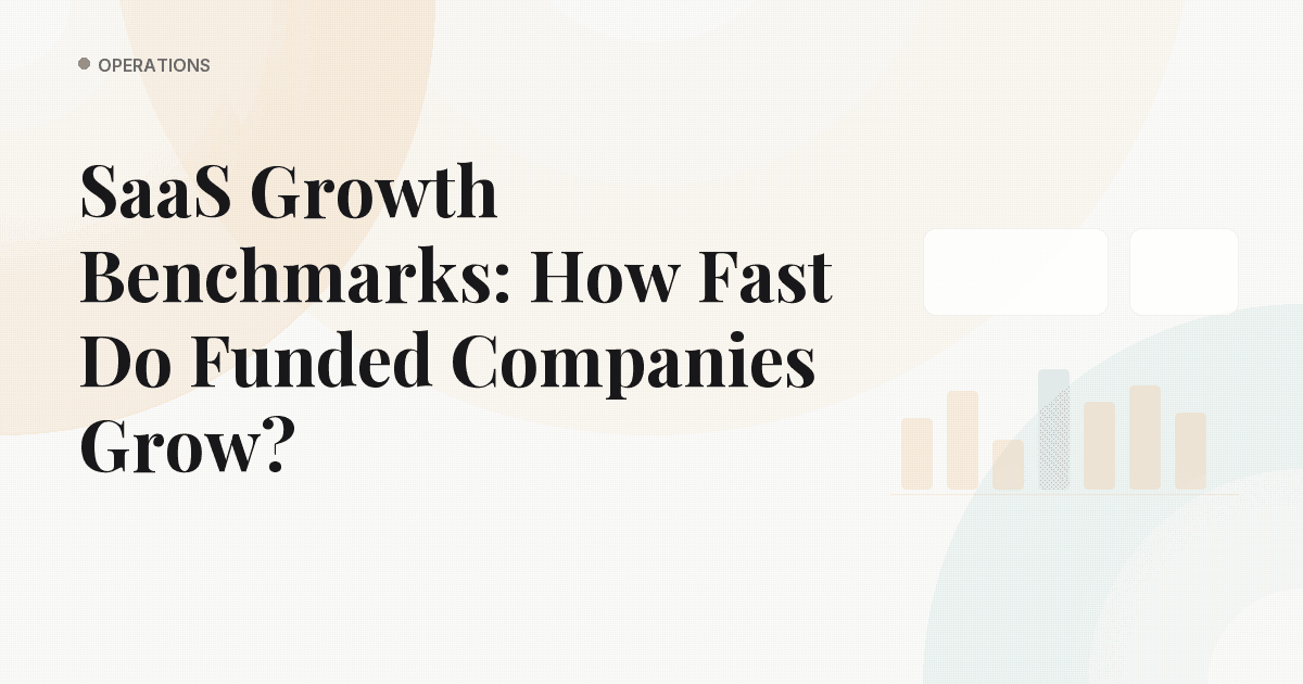 SaaS Growth Benchmarks: How Fast Do Funded Companies Grow?