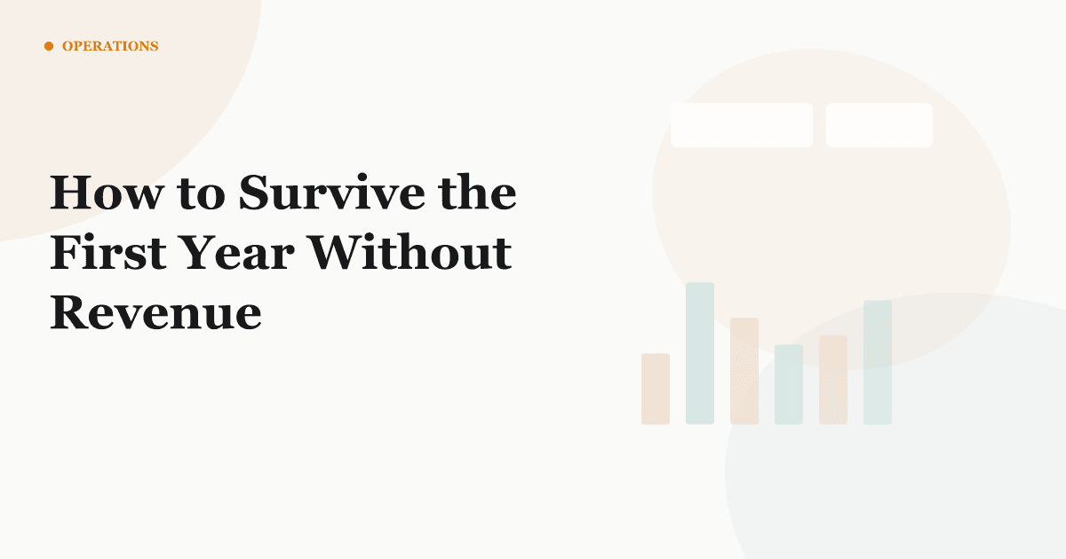 How to Survive the First Year Without Revenue