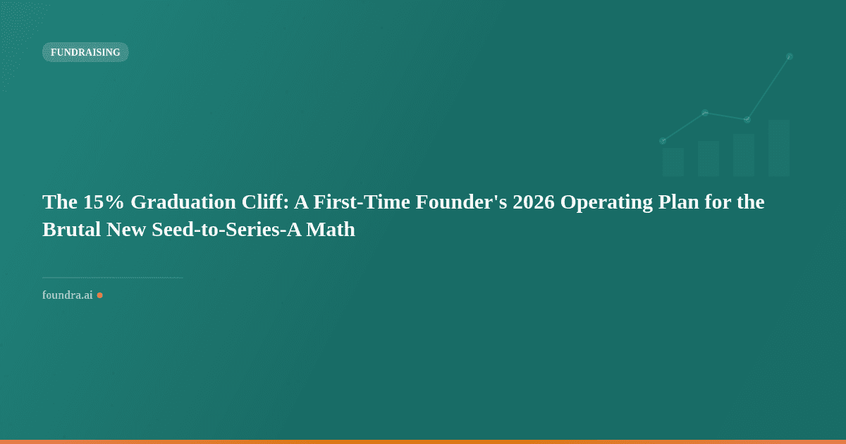 The 15% Graduation Cliff: A First-Time Founder's 2026 Operating Plan for the Brutal New Seed-to-Series-A Math