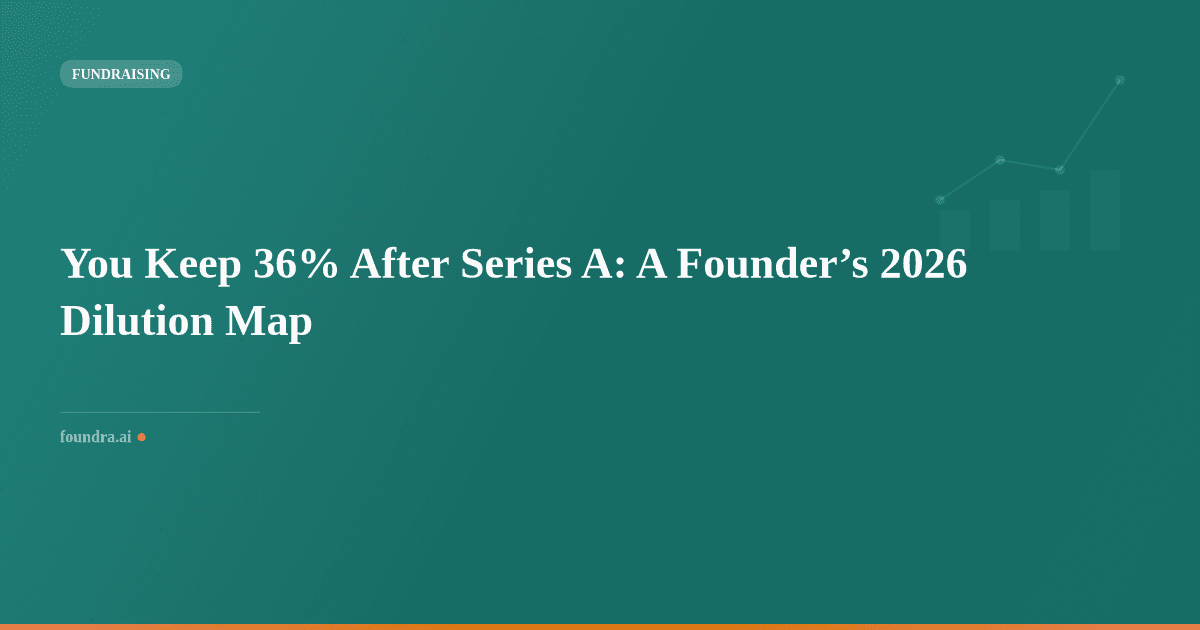 You Keep 36% After Series A: A Founder’s 2026 Dilution Map