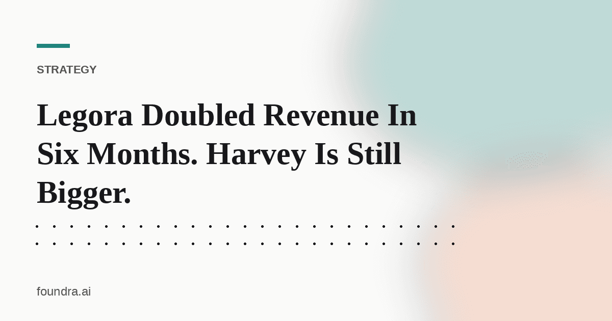 Legora Doubled Revenue In Six Months. Harvey Is Still Bigger.
