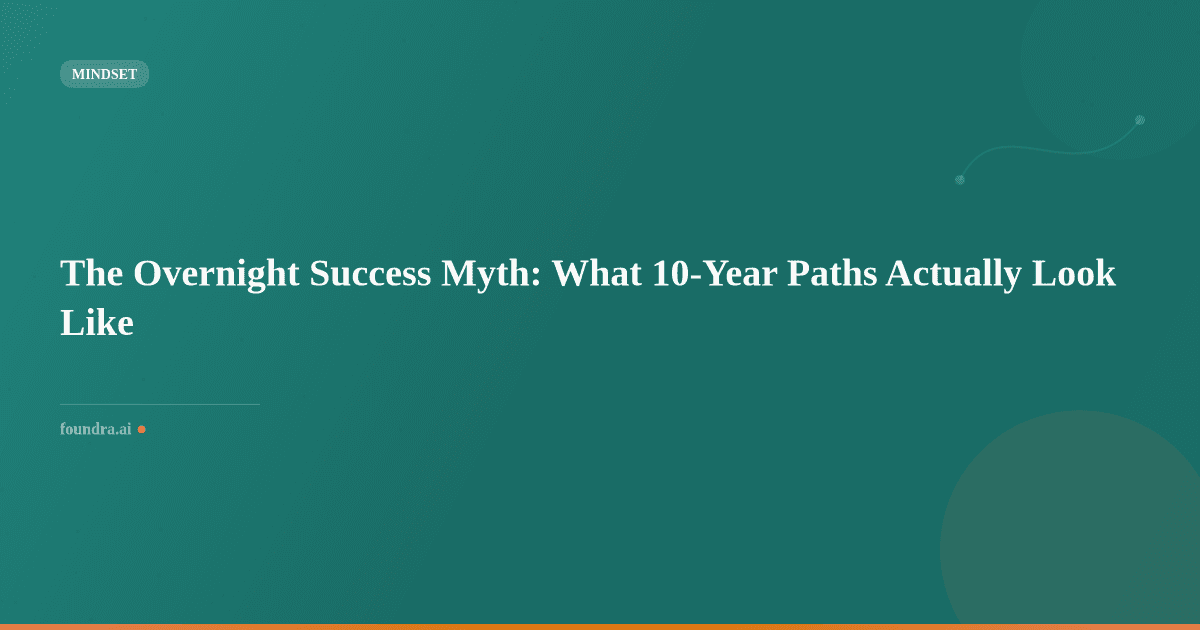 The Overnight Success Myth: What 10-Year Paths Actually Look Like